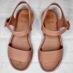 Mel Dreamed By Melissa Blush Pink Dressy Sandals Girls Size 1